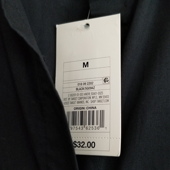 NWT A New Day Black Midi Dress Size Medium - Picture 7 of 9